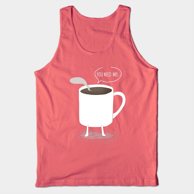 Coffee Mug Tank Top by sket_chy